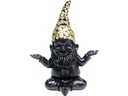Kare Dekofigur Zwerg Meditation Schwarz/Gold