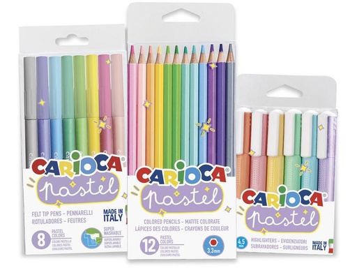 [90265939 1463533] Carioca Set Pastell 26 Stück, Mehrfarbig
