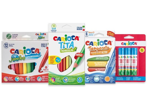 [90265967 1463531] Carioca Farbstifte Back to School 33 Stück, Mehrfarbig