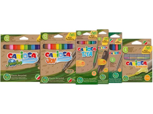 [90265971 1463530] Carioca Farbstifte Set Eco Family, 50 Stück, Mehrfarbig