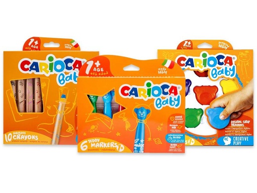 [90265994 1463529] Carioca Malset Baby 22 Stück, Mehrfarbig