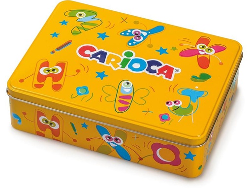 [90266017 1470919] Carioca in Metallbox 100-teilig, Gelb
