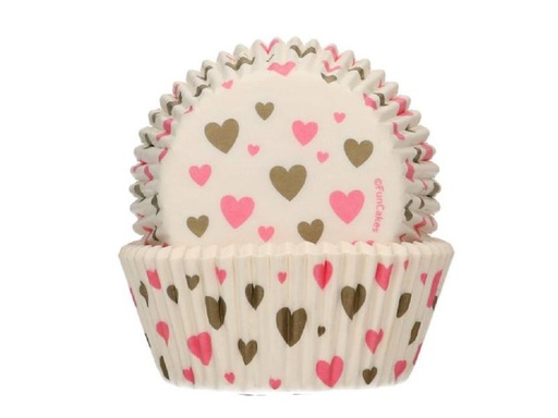 [90266045 1478568] Funcakes Muffin Backform Herz 48 Stück