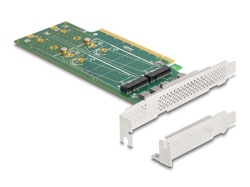 [90266103 1466317] Delock Host Bus Adapter PCI-Express x16 - 4 x NVMe M.2 Key M 110 mm