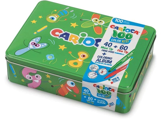 [90266278 1470918] Carioca in Metallbox 100-teilig, Grün