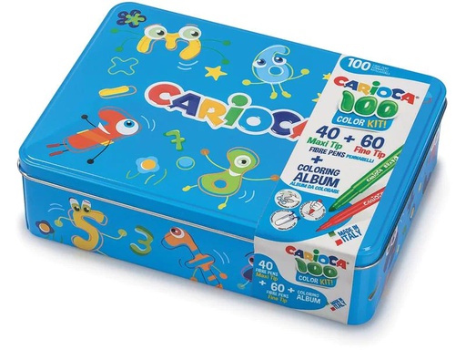 [90266307 1470920] Carioca in Metallbox 100-teilig, Blau