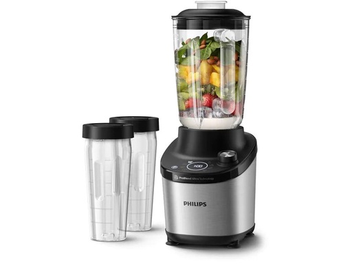 [90266642 1472783] Philips Standmixer HR3760/12 7000 Series Edelstahl/Schwarz