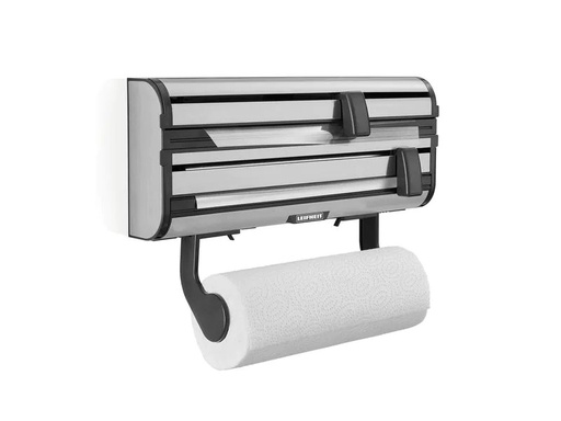 [90266787 1480003] Leifheit Wandrollenhalter Parat Royal Silber, 40.7 x 18 x 11.4 cm