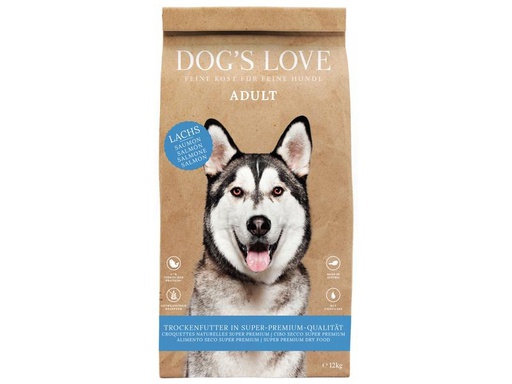 [90266900 1481033] Dog's Love Trockenfutter Adult, Lachs und Forelle, 12 kg
