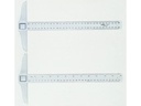 Linex Lineal-Set Zeichenschiene 30 cm, transparent