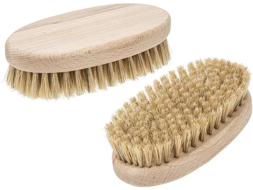 [90266920 1369035] Glorex Massagebürste oval 13.5 x 7 cm Naturborsten, 1 Stück