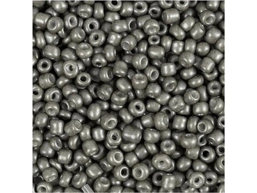 [90266969 1468144] Creativ Company Rocailles-Perlen Glasperlen Grau