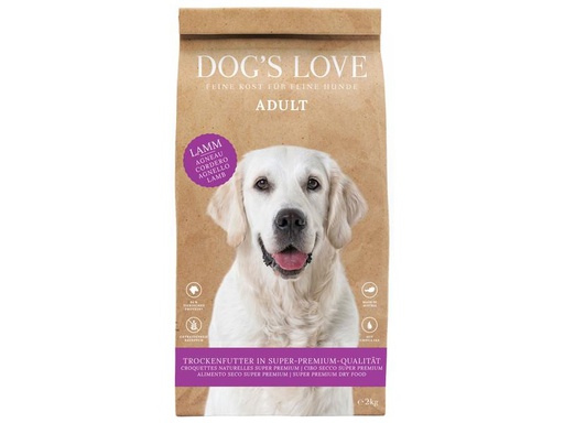 [90267013 1481036] Dog's Love Trockenfutter Adult, Lamm, 2 kg
