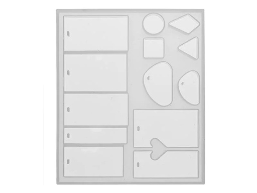 [90267039 1369071] Glorex Form aus Silikon 14.5 x 12 cm, 13-teilig, Anhänger