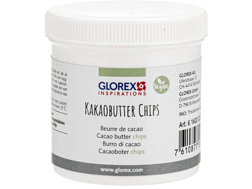 [90267075 1368992] Glorex Kosmetikbutter Kakao Chips 100 g