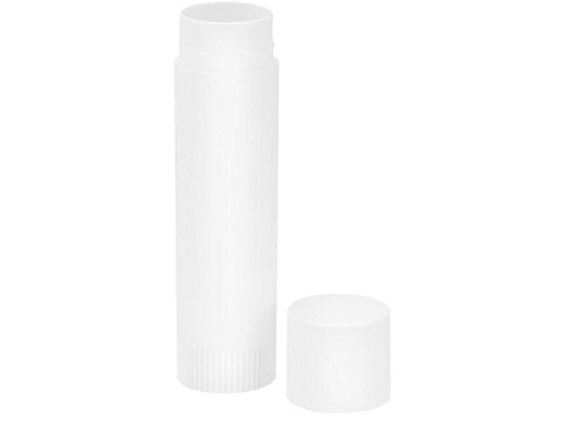 [90267106 1369029] Glorex Kosmetik Dose Lippenstift Hülse 6 ml 3 Stück, Weiss