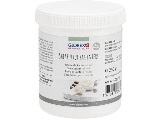 [90267309 1368991] Glorex Kosmetikbutter Shea raffiniert 250 g