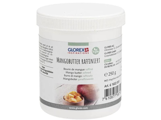 [90267320 1368989] Glorex Kosmetikbutter Mango raffiniert 250 g
