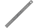 Linex Lineal aus Stahl 15 cm , Grau