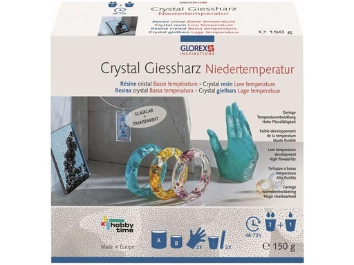 [90267341 1369059] Glorex Giessharz  Crystal Niedertemperatur 150g