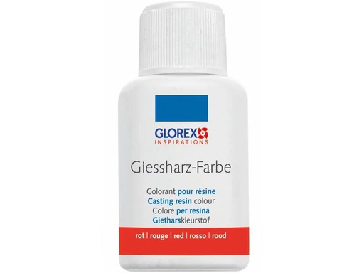 [90267343 1369063] Glorex Farbpigmente Giessharz Farbe 20 ml, Rot