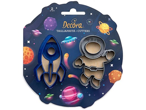 [90267536 1478526] Decora Guetzli-Ausstecher-Set 2 Stück, Weltall
