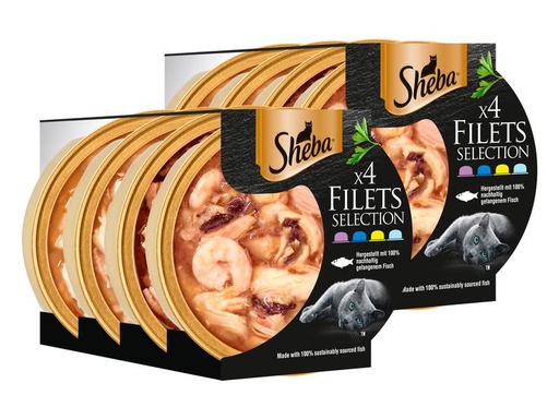 [90267563 1489857] Sheba Katzen-Snack Filets Selection, 32 x 60 g