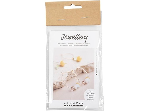 [90267617 1468119] Creativ Company Schmuck Bastelset Creolen mit Perlen