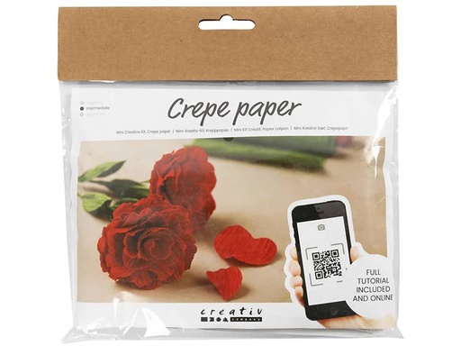[90267775 1468111] Creativ Company Bastelset Krepppapier-Set Rosen