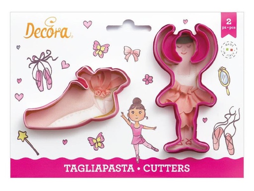 [90267779 1478532] Decora Guetzli-Ausstecher-Set 2 Stück, Ballerina
