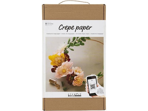 [90267784 1468105] Creativ Company Bastelset Krepppapier-Set Strohkranz