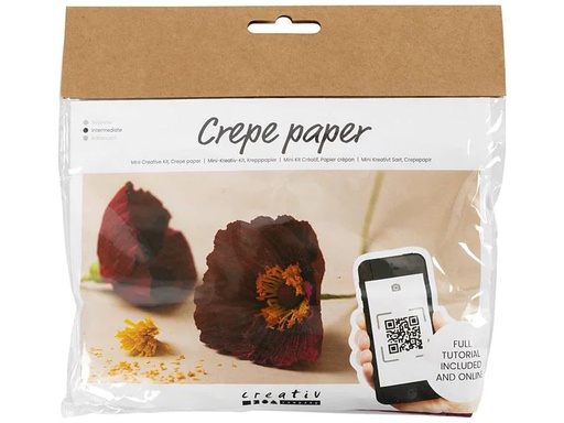 [90267865 1468107] Creativ Company Bastelset Krepppapier-Set Mohn