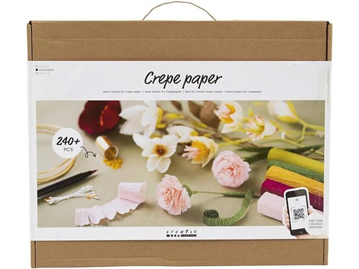 [90267873 1468104] Creativ Company Bastelset Krepppapier-Set Blumen
