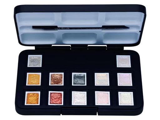 [90046031 995792] Van Gogh Aquarellfarbe Pocket Box  12 Näpfchen, Mehrfarbig