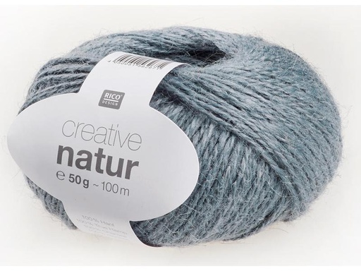 [90268333 1482364] Rico Design Wolle Creative Natur 50 g, Blaugrau