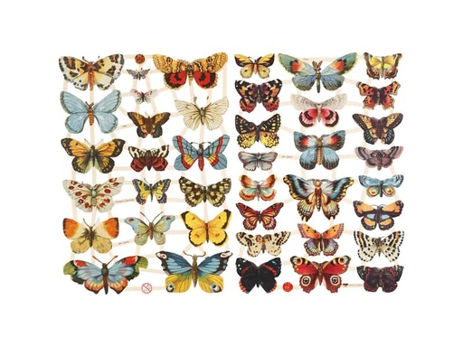 [90046074 1057980] Creativ Company Streudeko Schmetterling 2 Blatt