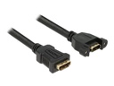 Delock Verlängerungskabel zum Einbau, 4K 30Hz HDMI - HDMI, 1 m