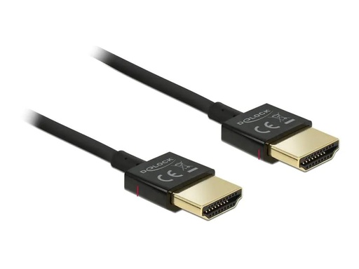 [90268834 1485998] Delock Kabel 4K 60Hz HDMI - HDMI, 2 m, Schwarz