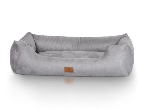 [90268897 1480841] Knuffelwuff Hunde-Bett Dreamline Velour XXL, 120 x 85 cm, Grau