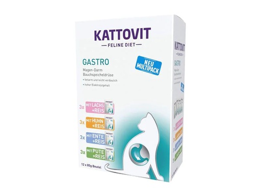 [90269077 1481732] Kattovit Nassfutter Gastro Multipack, 12 x 85 g