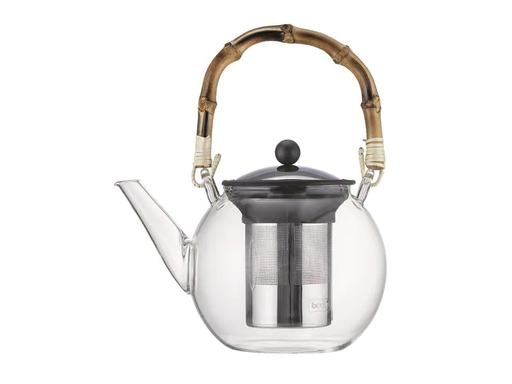 [90046167 1158667] Bodum Teebereiter Assam Bambus Henkel 1 l, Transparent
