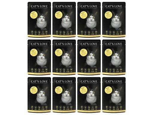 [90269147 1487650] Cat's Love Nassfutter Adult Huhn, 12 x 85 g