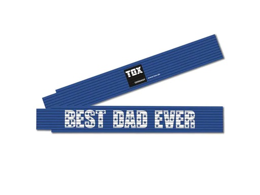 [90269279 1474407] Tox-Dübel Doppelmeter «Best Dad Ever», 2 m