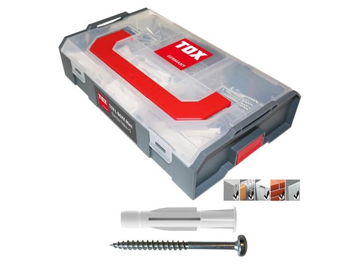 [90269319 1474390] Tox-Dübel Dübel Sortiment L-Boxx Mini Electro Trika+S, 232 Stück