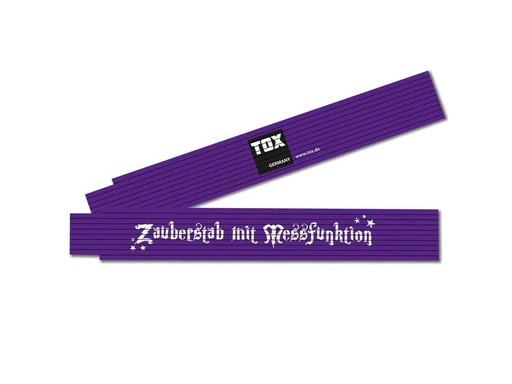 [90269321 1474410] Tox-Dübel Doppelmeter «Zauberstab mit Messfunktion», 2 m