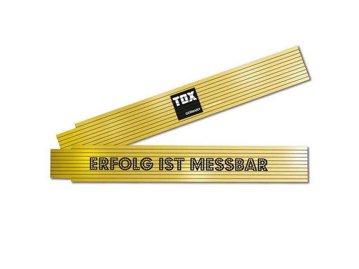 [90269339 1474408] Tox-Dübel Doppelmeter «Erfolg ist Messbar», 2 m