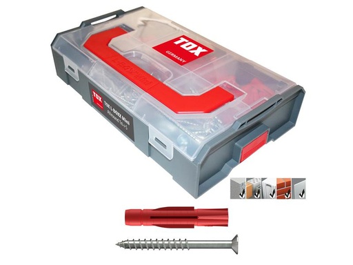 [90269340 1474396] Tox-Dübel Dübel Sortiment L-Boxx Mini Allround Tri+S, 280 Stück