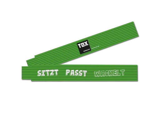 [90269351 1474406] Tox-Dübel Doppelmeter «Sitzt Passt Wackelt», 2 m