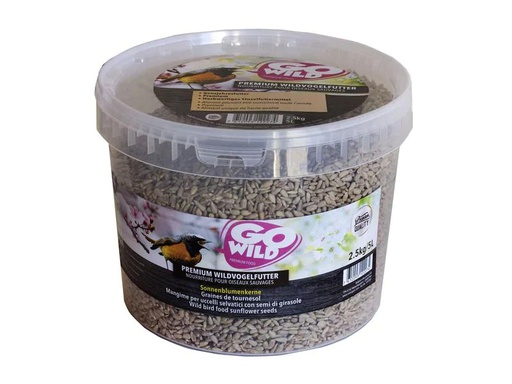 [90269378 1480727] GoWild Wintervogelfutter Sonnenblumenkerne, 2.5 kg