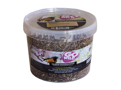 [90269429 1480725] GoWild Vogelfutter Streufutter mit Insekten, 2.5 kg